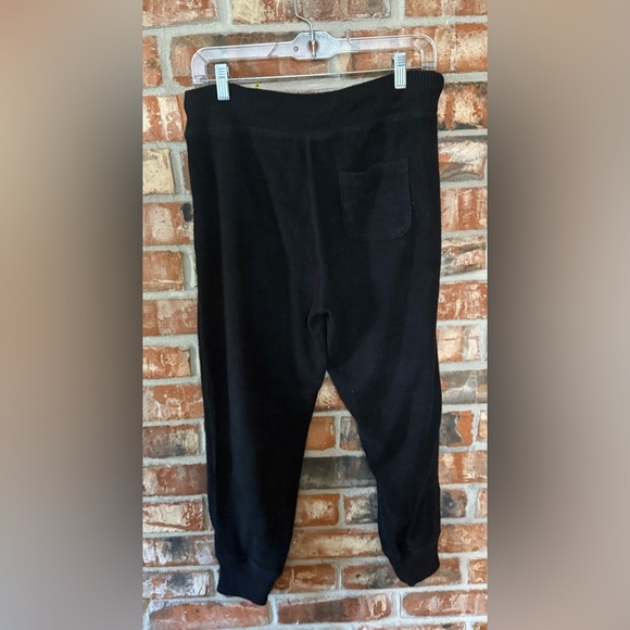 Aerie Black fleece Joggers Relaxed Fit - Picture 2 of 7
